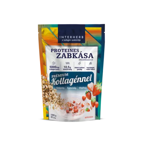 Interherb proteines zabkása eper ízű 1000g