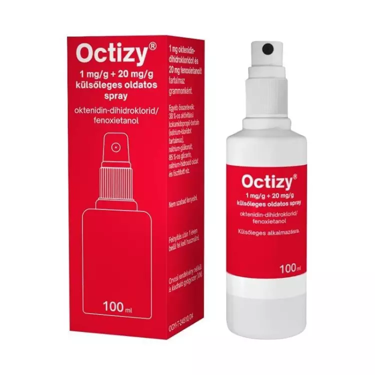 Octizy 1 mg/g + 20 mg/g külsőleges oldatos spray 1x100ml Octizy 1 mg/g + 20 mg/g külsőleges oldatos spray 1x100ml