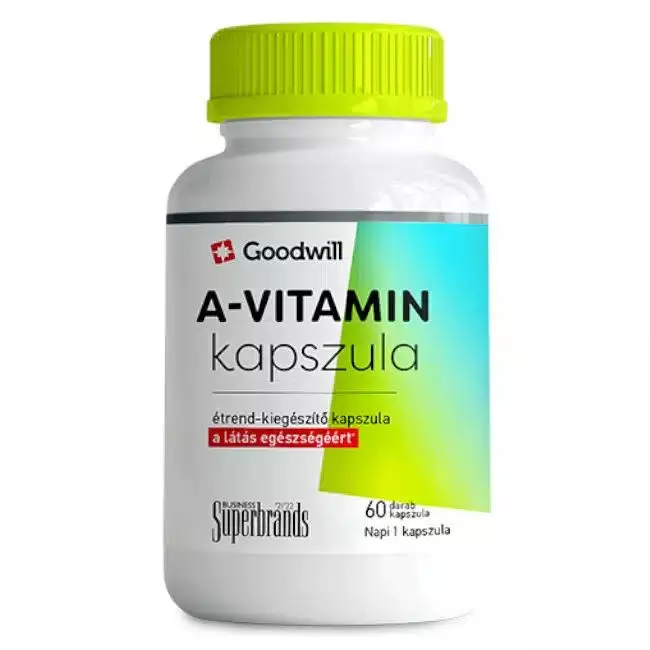 Goodwill A-vitamin étrendkieg. kapszula 60x Goodwill A-vitamin étrendkieg. kapszula 60x