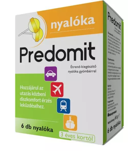Predomit/ Prevomit Kids gyömbéres nyalóka gyermek 6x