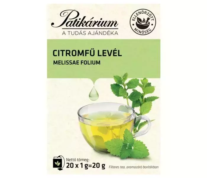 Citromfűlevél tea filteres PATIKÁRIUM 20x1g