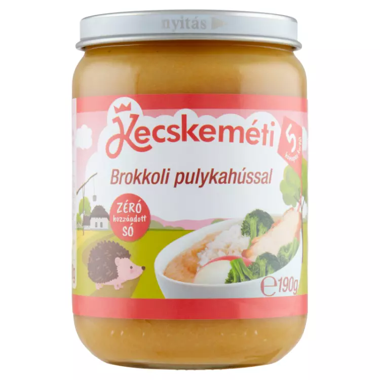 Kecskeméti brokkoli pulykahússal 190g Kecskeméti brokkoli pulykahússal 190g