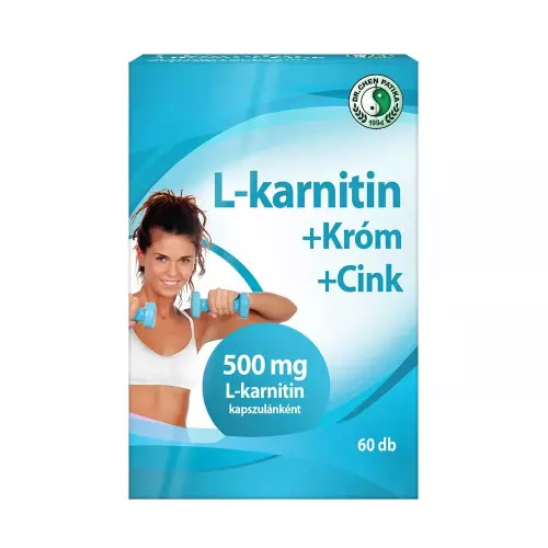 Dr.Chen L-karnitin 500+ króm és cink kapszula 60x