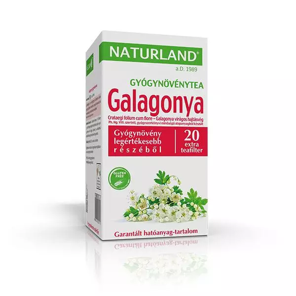 Galagonya tea filteres NATURLAND 20x1,5g Galagonya tea filteres NATURLAND 20x1,5g
