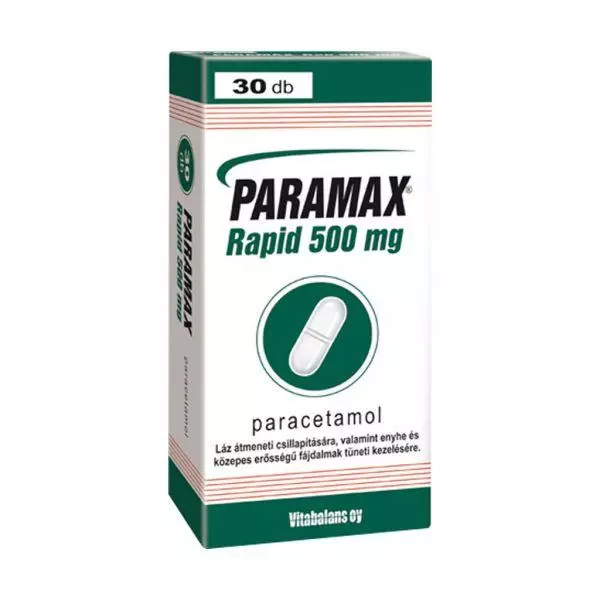 Paramax Rapid 500 mg tabletta 30x Paramax Rapid 500 mg tabletta 30x