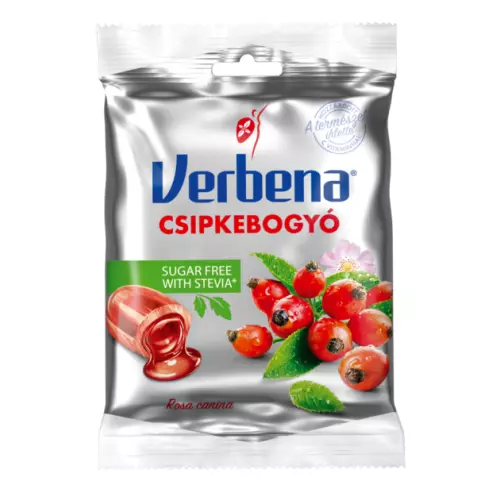 Verbena cukorka cukormentes csipkebogyó 60g Verbena cukorka cukormentes csipkebogyó 60g