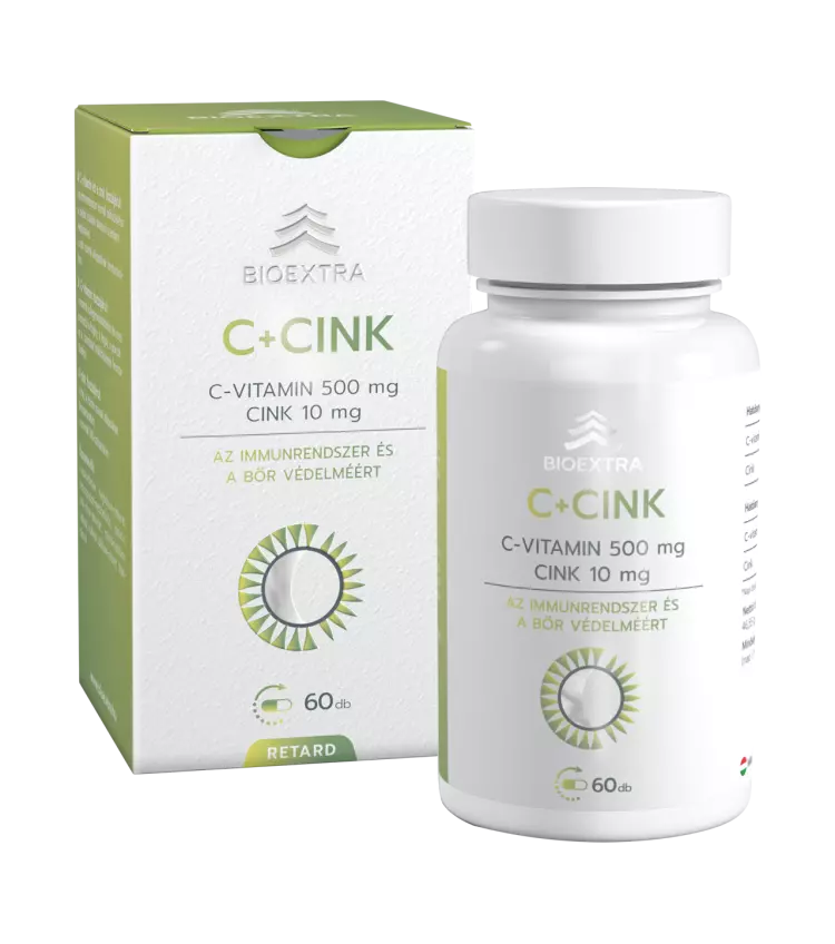Bioextra C+ Cink étrendkiegészítő retard kapszula 60x Bioextra C+ Cink étrendkiegészítő retard kapszula 60x