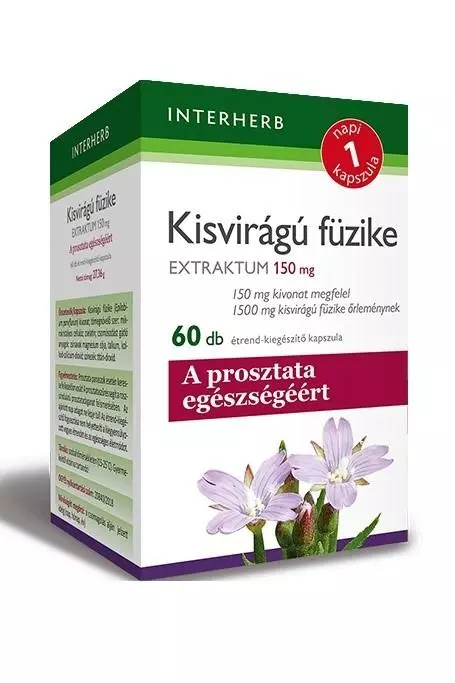 Interherb Napi1 Kisvirágú füzike Extraktum kapsz. 60x Interherb Napi1 Kisvirágú füzike Extraktum kapsz. 60x