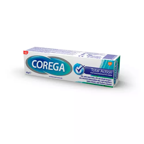 Corega műfogsorrögzítő krém Total Action 40g