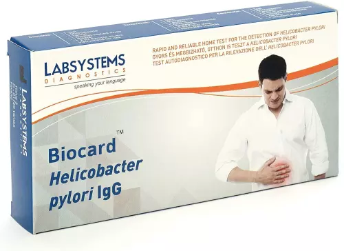 Biocard Helicobacter pylori IgG teszt 1x