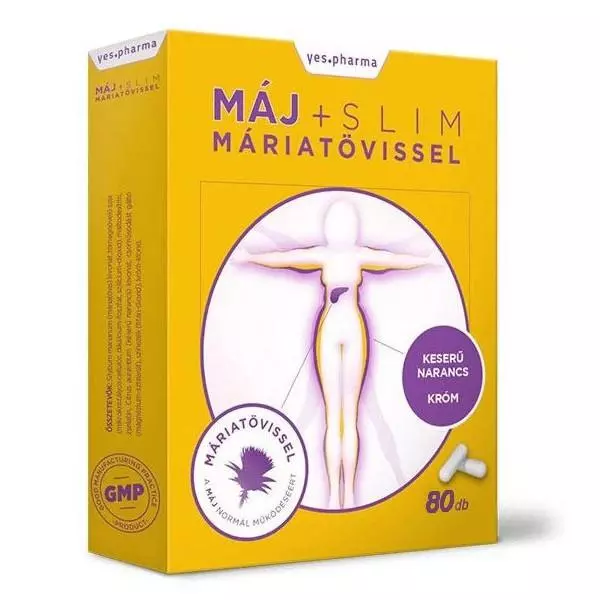 Pharmax Máj+ Slim máriatövissel kapszula 80x