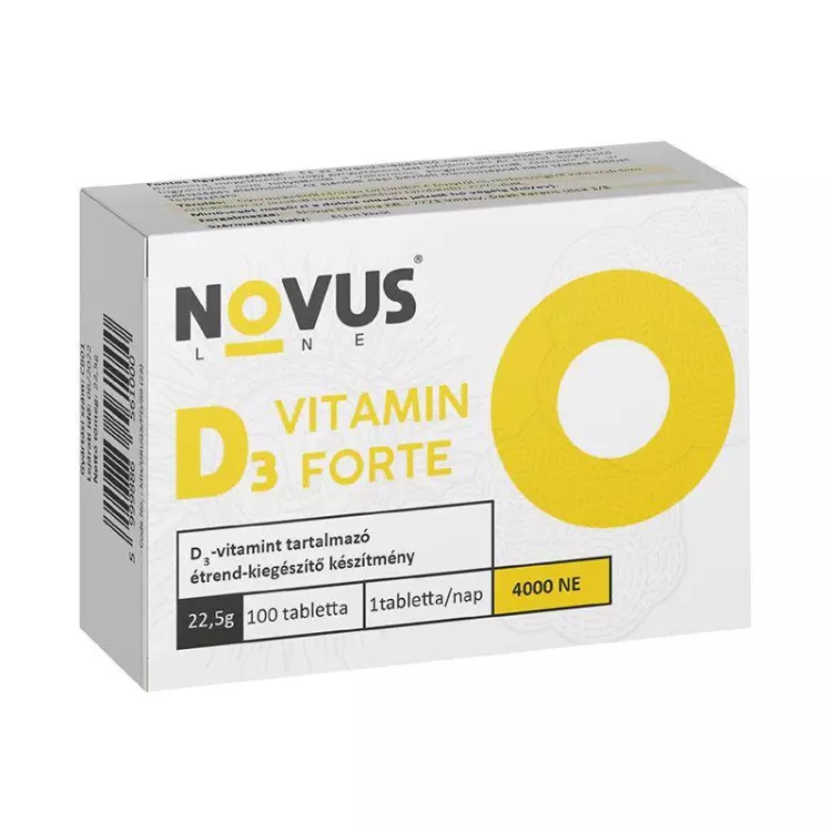 Novus Line D3-vitamin Forte tabletta 100x Novus Line D3-vitamin Forte tabletta 100x