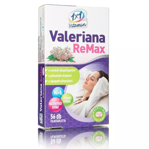 VitaPlus 1x1 Vitamin Valeriana ReMax filmtabletta 56x VitaPlus 1x1 Vitamin Valeriana ReMax filmtabletta 56x
