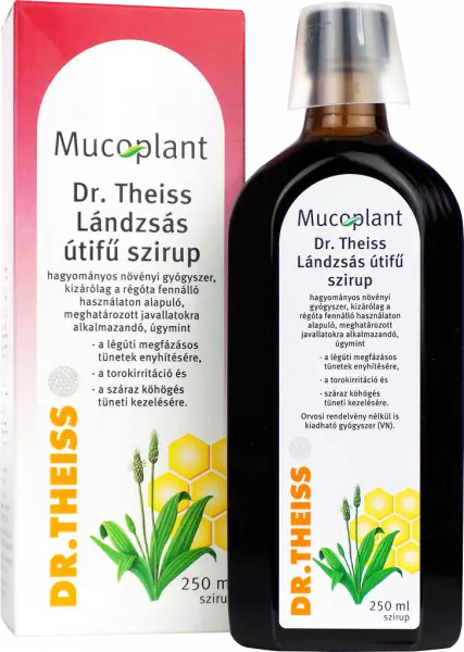Mucoplant Dr. Theiss Lándzsás útifű szirup 1x250ml Mucoplant Dr. Theiss Lándzsás útifű szirup 1x250ml