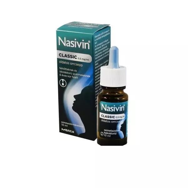 Nasivin Classic 0,5 mg/ml oldatos orrcsepp 1x10ml Nasivin Classic 0,5 mg/ml oldatos orrcsepp 1x10ml