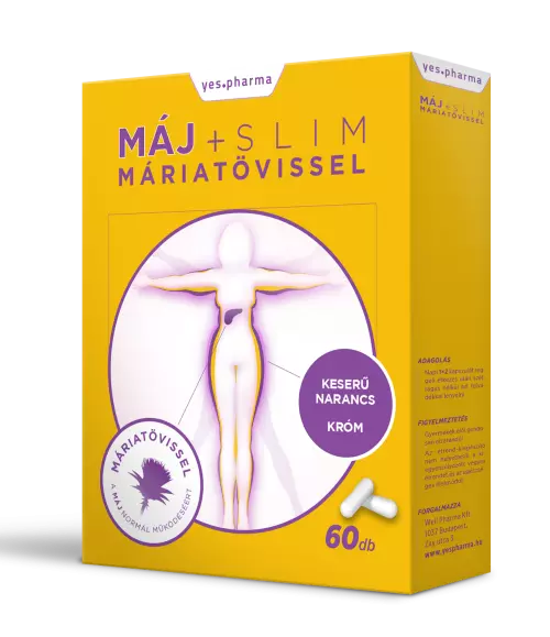 Pharmax Máj+ Slim máriatövissel kapszula 60x