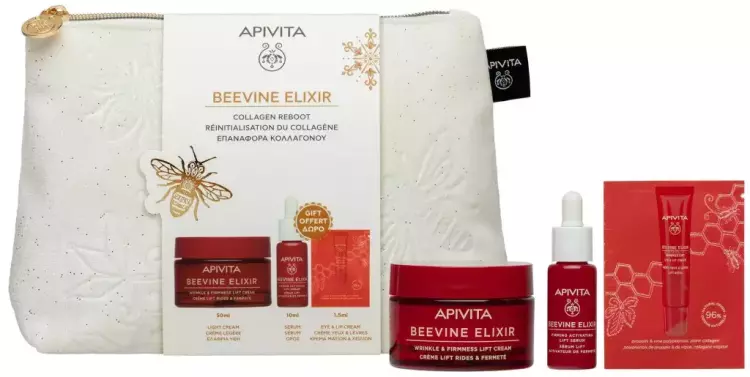 APIVITA BEEVINE ELIXIR ránct. neszesszer LIGHT 50+15+10ml