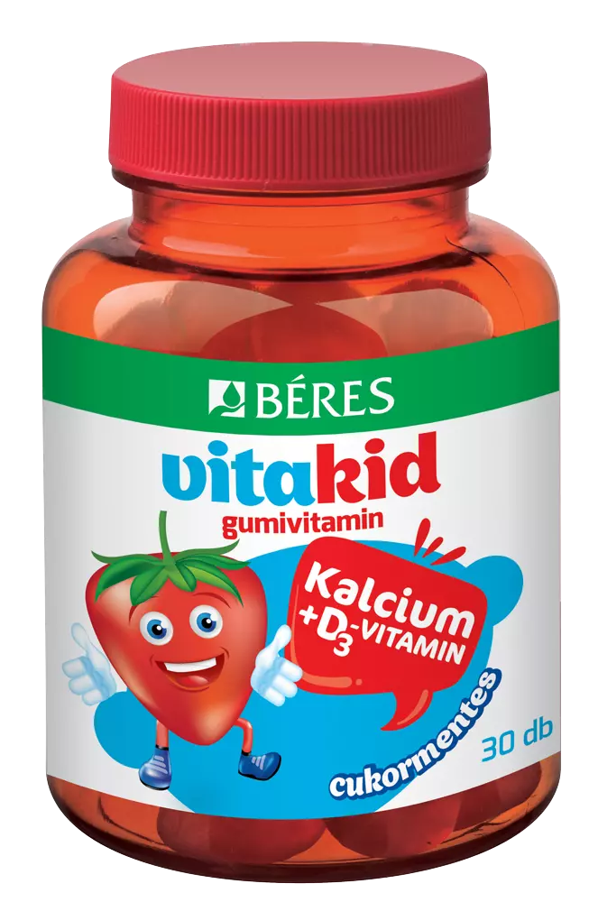 Béres Vitakid Ca+D3 gumivitamin gumitabletta 30x Béres Vitakid Ca+D3 gumivitamin gumitabletta 30x