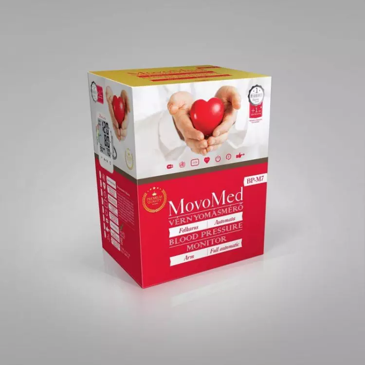 MOVO-MED Vérnyomásmérő aut. BP-M7 felkaros 1x MOVO-MED Vérnyomásmérő aut. BP-M7 felkaros 1x
