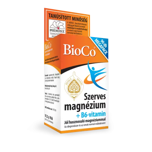 BioCo Szerves Magnézium+B6-vitamin tabl. megapack 90x