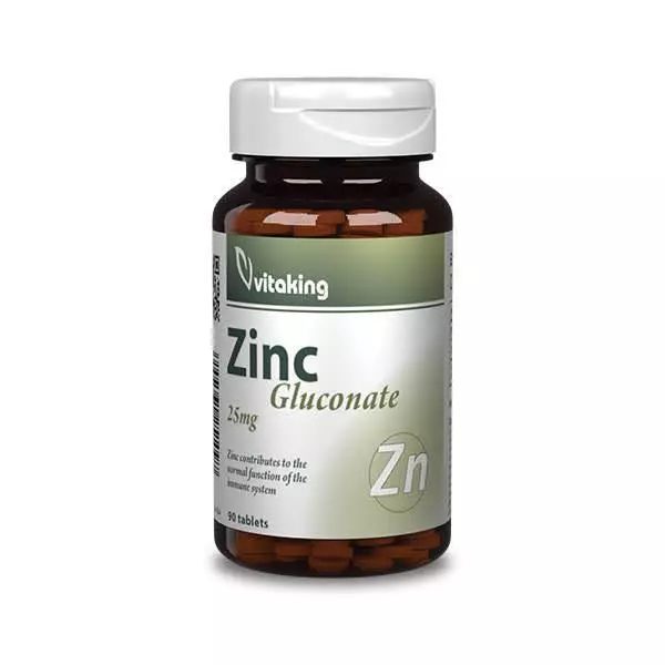Vitaking Cink-glükonát 25 mg tabletta 90x Vitaking Cink-glükonát 25 mg tabletta 90x