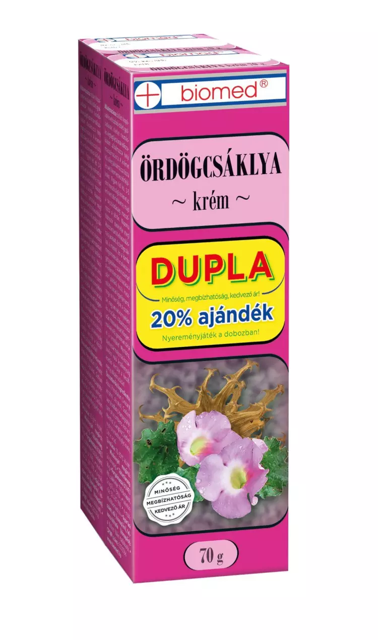 Biomed Ördögcsáklya krém Dupla 2x70g Biomed Ördögcsáklya krém Dupla 2x70g