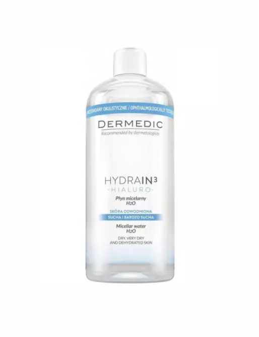 Dermedic Hydrain3 Micellás víz H2O 500ml Dermedic Hydrain3 Micellás víz H2O 500ml