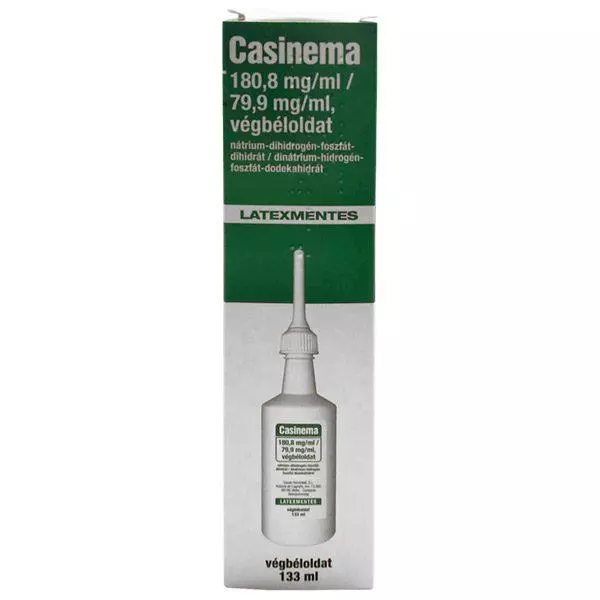 Casinema 180,8 mg/ml / 79,9 mg/ml végbéloldat 1x133ml Casinema 180,8 mg/ml / 79,9 mg/ml végbéloldat 1x133ml