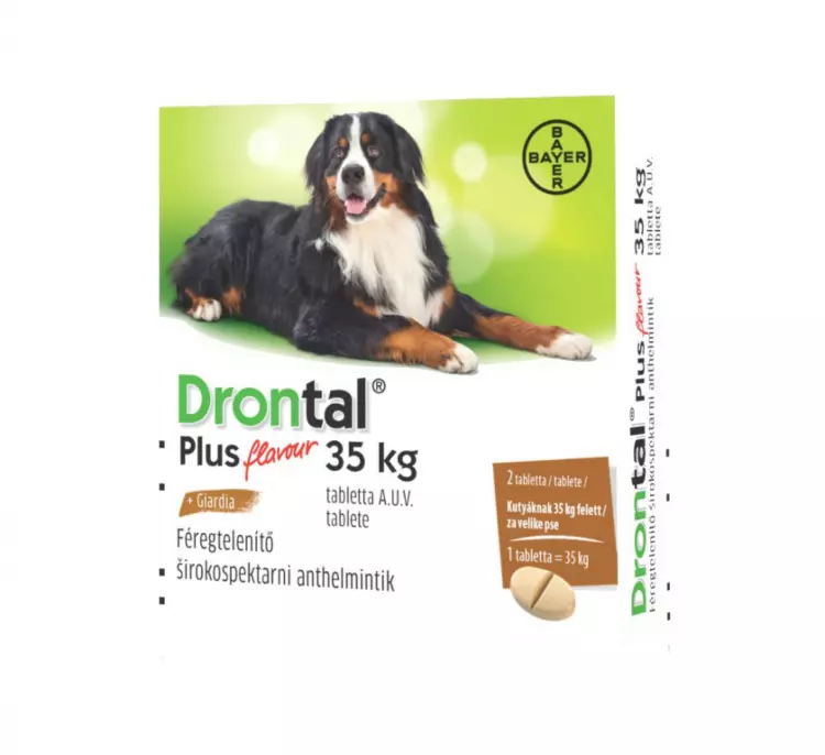 Drontal Plus XL 525/504/175mg tabletta a.u.v. 2x Drontal Plus XL 525/504/175mg tabletta a.u.v. 2x