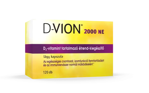 D-Vion D3-vitamin 2000 NE  kapszula 120x
