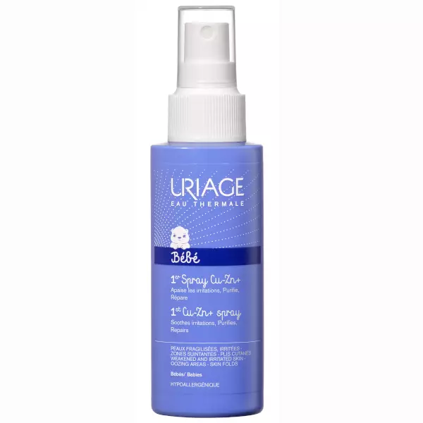 Uriage Baba Cu-Zn + spray irritált bőrre 100ml Uriage Baba Cu-Zn + spray irritált bőrre 100ml
