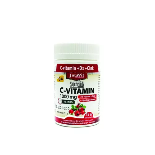 JutaVit C-vitamin 1000 mg+ D3 nyújt. felsz. ftbl. 45x
