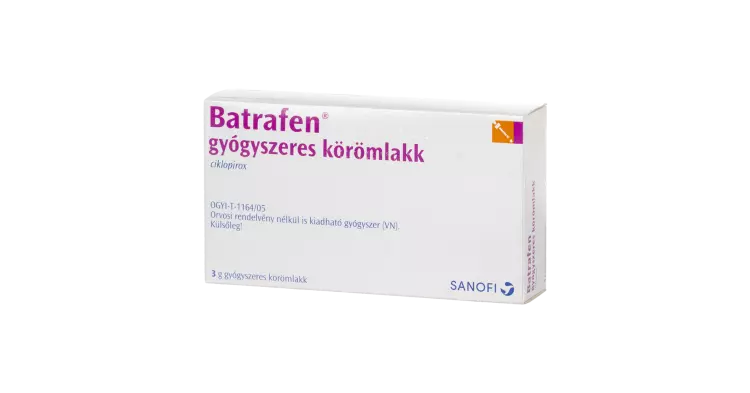 Batrafen gyógyszeres körömlakk TT 1x3g Batrafen gyógyszeres körömlakk TT 1x3g