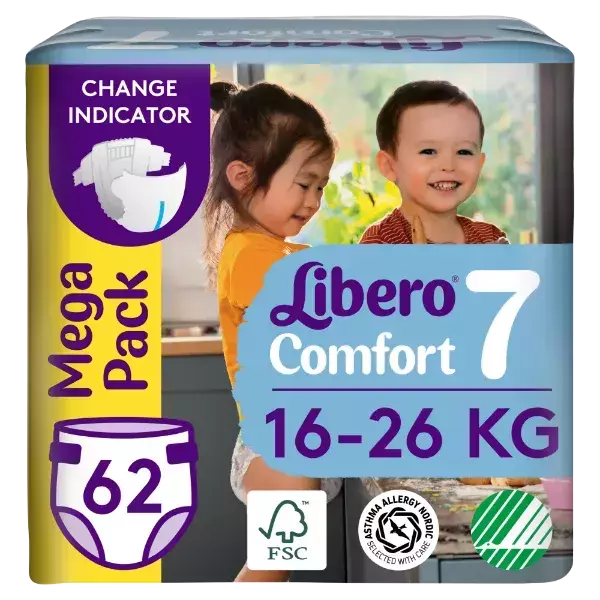 Libero Comfort (7) 16-26kg MEGA PACK 62x Libero Comfort (7) 16-26kg MEGA PACK 62x