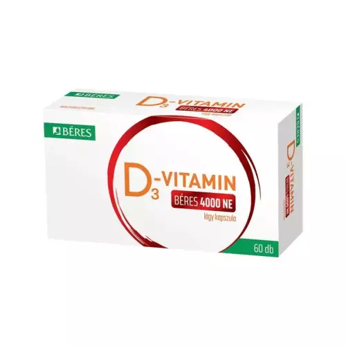 D3-vitamin Béres 4000 NE lágy kapszula 60x