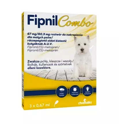 Fipnil Combo spot on  67 mg/60,3 mg kutya S A.U.V. 3x
