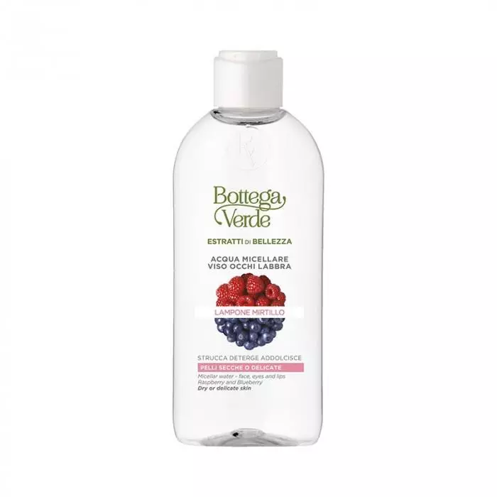 Bottega Verde Estratti di bellezza micellás víz málna/áfonya 200ml Bottega Verde Estratti di bellezza micellás víz málna/áfonya 200ml
