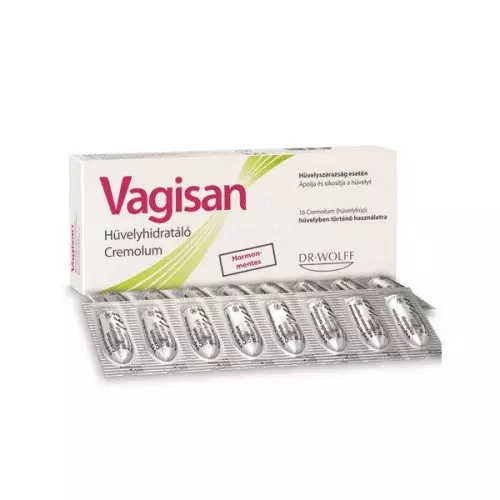 Vagisan Cremolum hidratáló hüvelykúp 16x