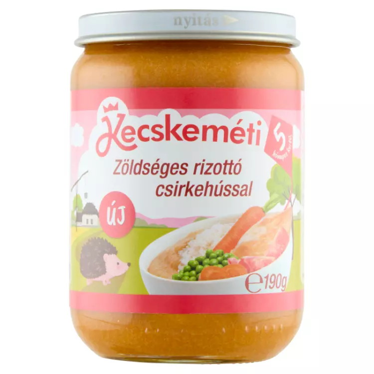 Kecskeméti zöldséges rizottó csirkehússal 190g