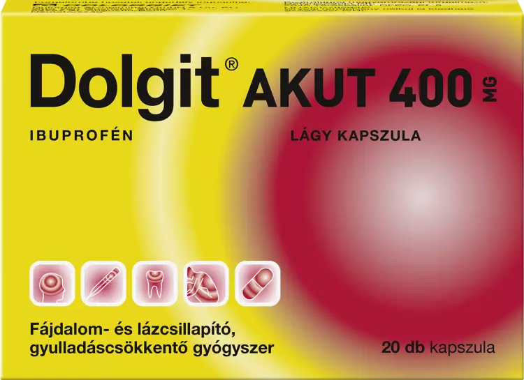 Dolgit Akut 400 mg lágy kapszula 20x Dolgit Akut 400 mg lágy kapszula 20x