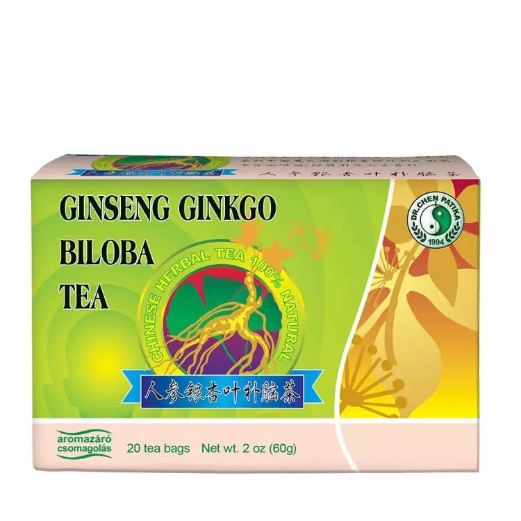 Dr.Chen Ginkgo-ginseng-zöld tea keverék 20x3g Dr.Chen Ginkgo-ginseng-zöld tea keverék 20x3g