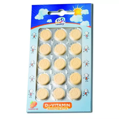 VitaPlus 1x1 Vitaday D3-vit.  400 NE rtbl. narancs 15x