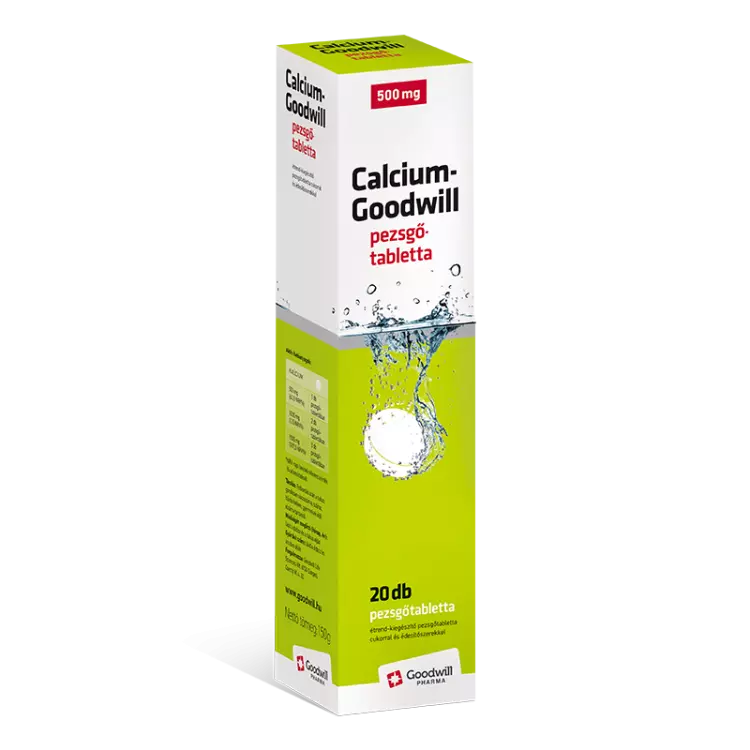 Goodwill Kalcium pezsgőtabletta 20x Goodwill Kalcium pezsgőtabletta 20x