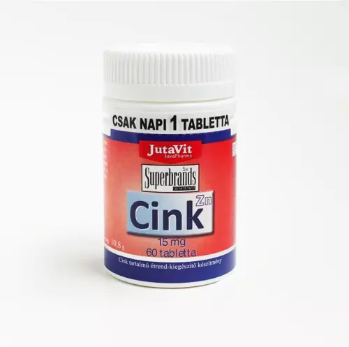 JutaVit Cink 15 mg tabletta 60x