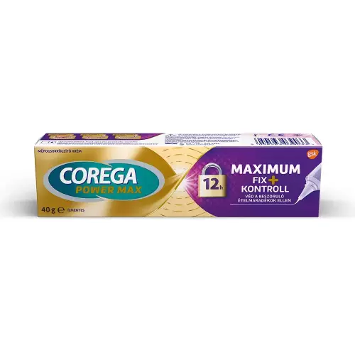 Corega műfogsorrögzítő krém Max.FIX+ Kont.ízmentes 40g