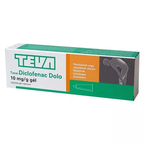 Teva-Diclofenac Dolo 10 mg/g gél 100g Teva-Diclofenac Dolo 10 mg/g gél 100g