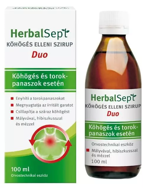 Dr. Theiss HerbalSept Duo szirup köhögésre 100ml Dr. Theiss HerbalSept Duo szirup köhögésre 100ml