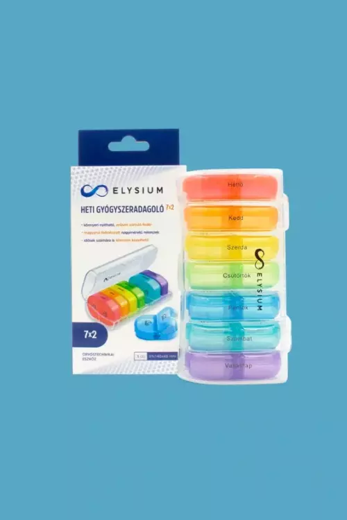 Elysium heti gyógyszeradagoló - 7x2 rekeszes 1x