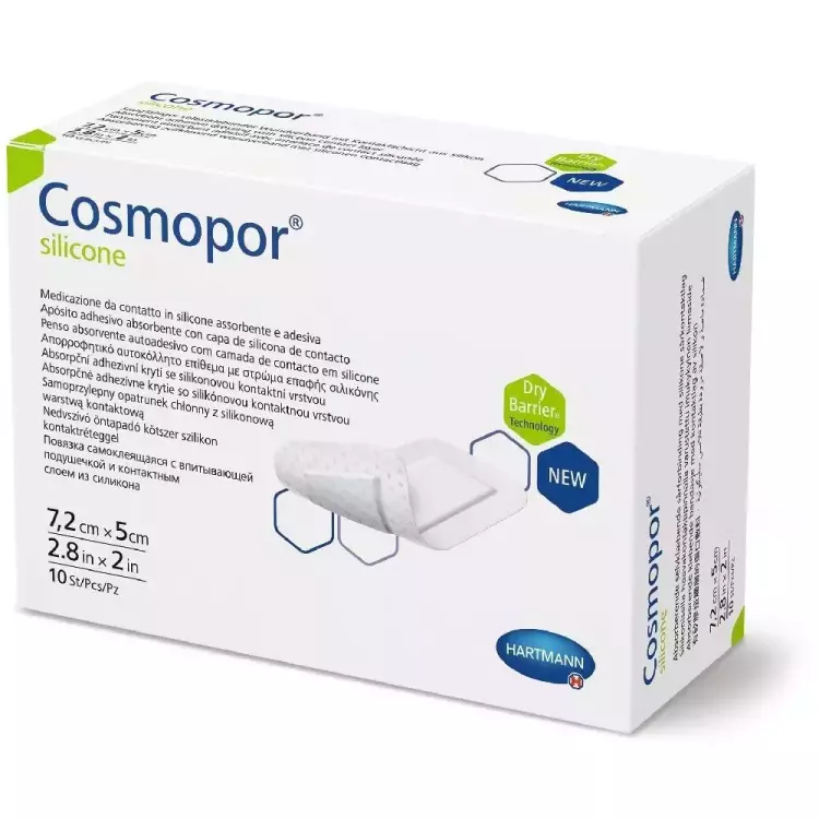 Cosmopor Silicone 7,2 x 5cm 10x Cosmopor Silicone 7,2 x 5cm 10x