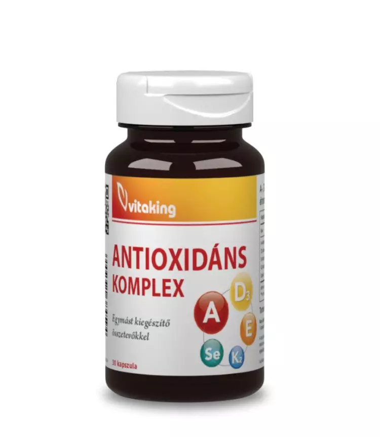 Vitaking Antioxidáns komplex A+D+E+K2+Szelén kapsz 30x